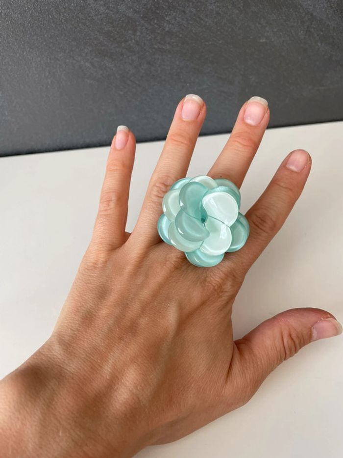 Bague bleu femme - photo numéro 7