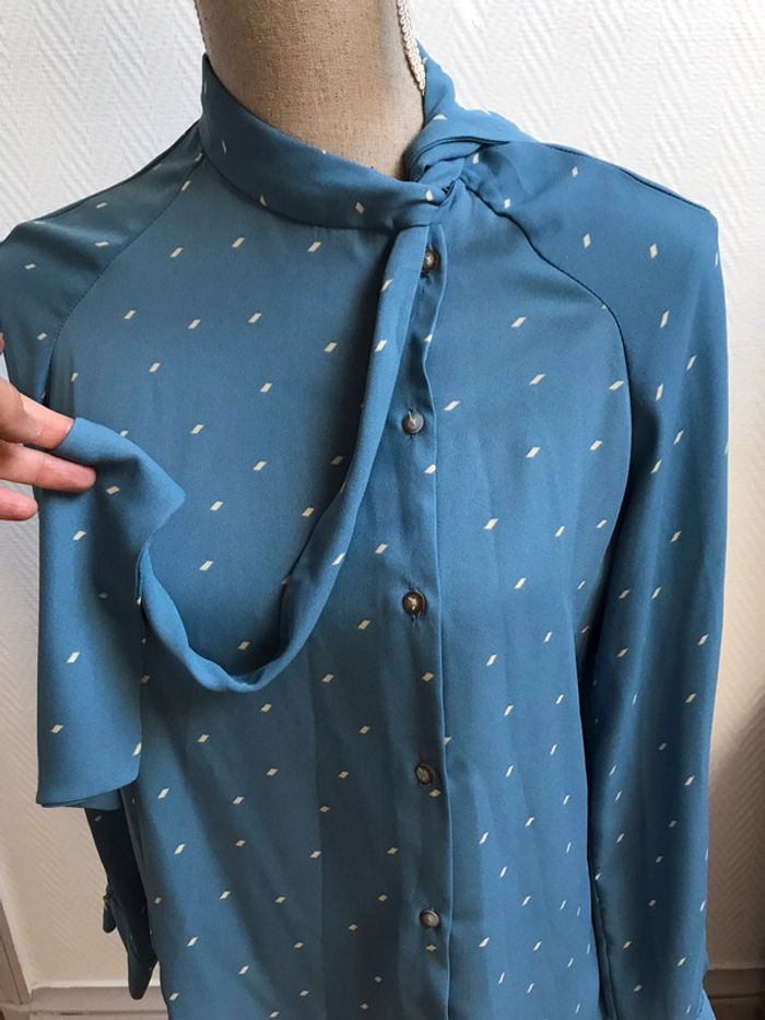 Tres belle blouse bleu | Taille S | ZARA - photo numéro 4