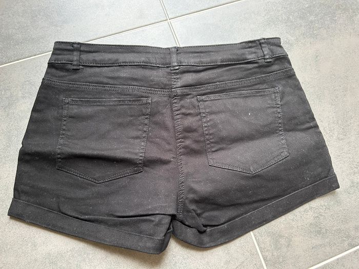 Short en jeans fin noir femme taille 38 H&M - photo numéro 9