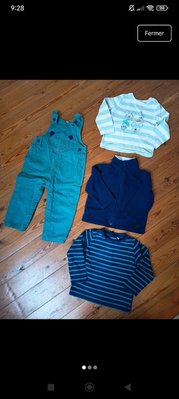 Lot vêtements garçon 24 mois 