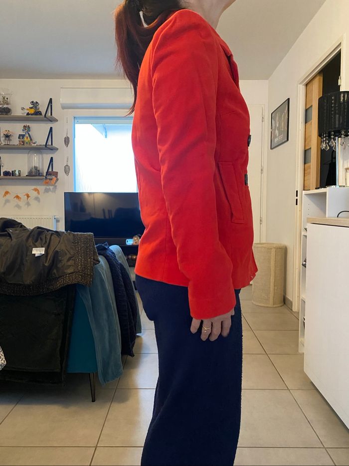 Veste caban rouge Promod - photo numéro 3