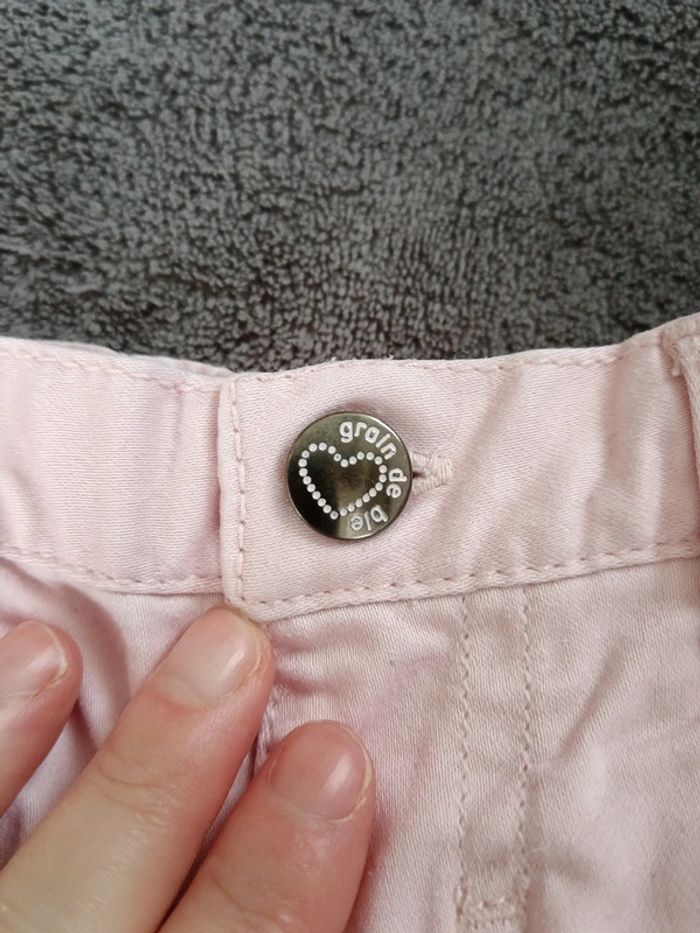 Pantalon grain de blé rose - photo numéro 3