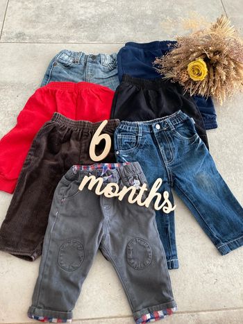 Lot de 7 pantalons 6 mois (lot 6-3)