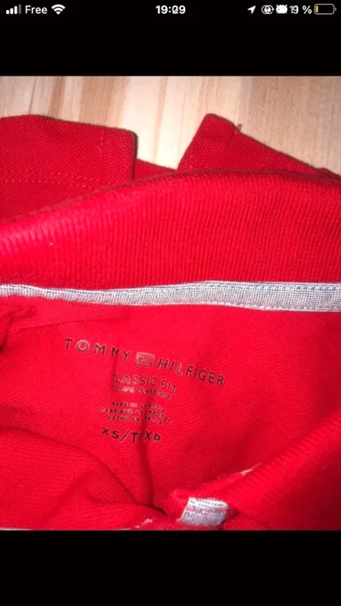 polo rouge femme clasic fit tommy hilfiger - photo numéro 5