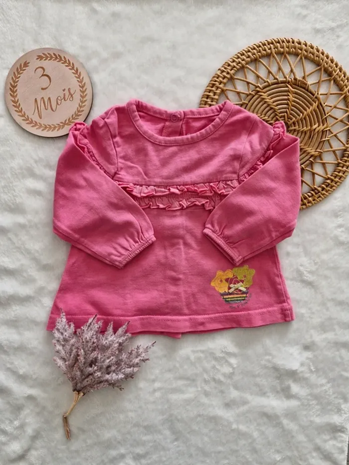 Ensemble T-shirt manches longues et jegging 3 mois - photo numéro 2