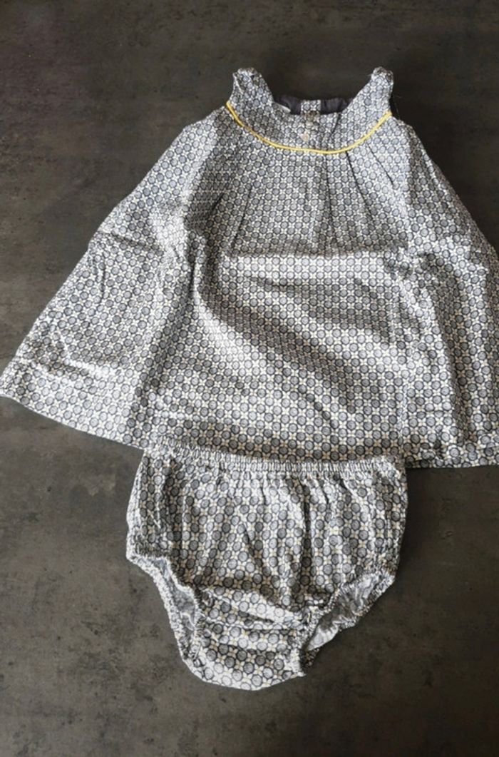 Ensemble robe bloomer 12mois