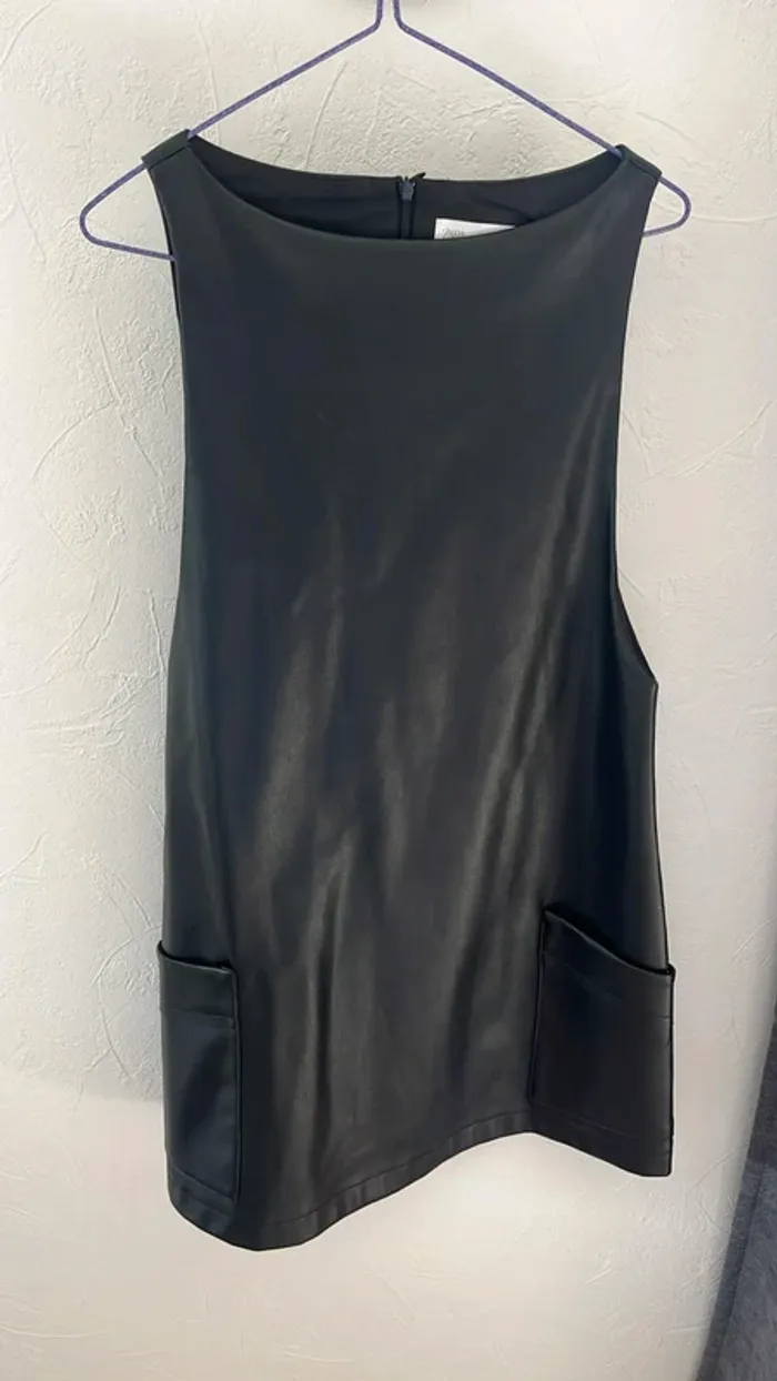 Robe Zara simili cuir fille