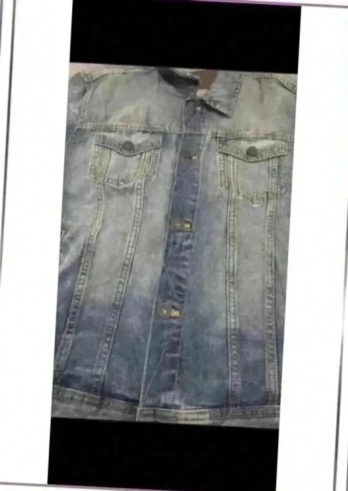 Veste homme en jean taille L - photo numéro 5
