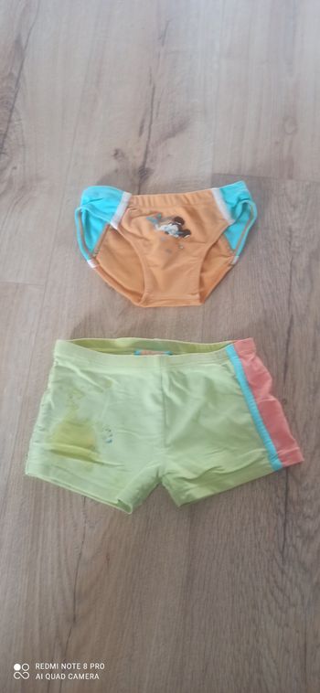 2 slips de bains 2 ans