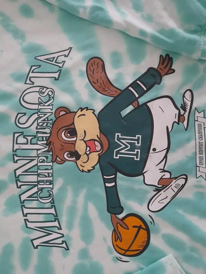 Sweat-shirt large tye & dye Chipmunks - photo numéro 4