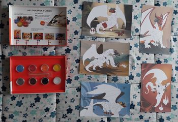 Tableaux à colorier et à sabler