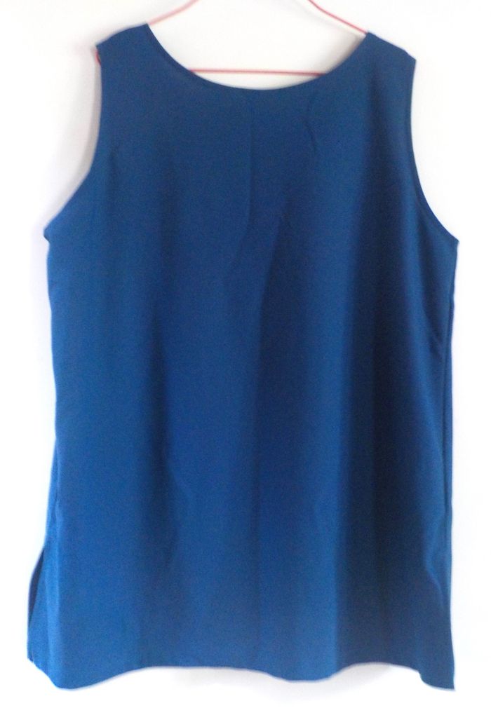 DEBARDEUR FEMME "BLEU BONHEUR" BLEU TAILLE 50 - photo numéro 2