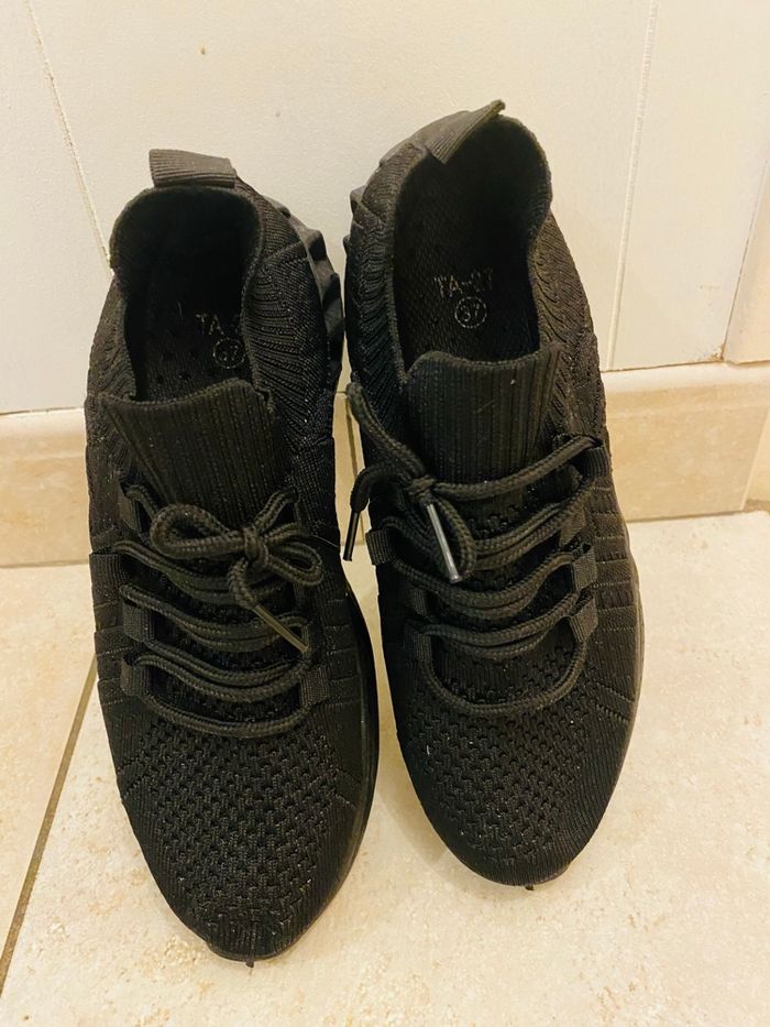 Baskets souple à enfiler  noir - photo numéro 3