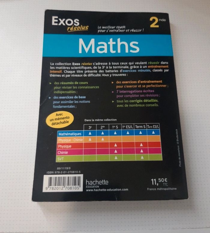 🙂 livre exos maths seconde 🙂 - photo numéro 2