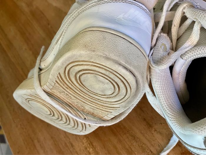 Baskets cuir blanches Nike Court Borough Low2, 37 1/2 - photo numéro 9