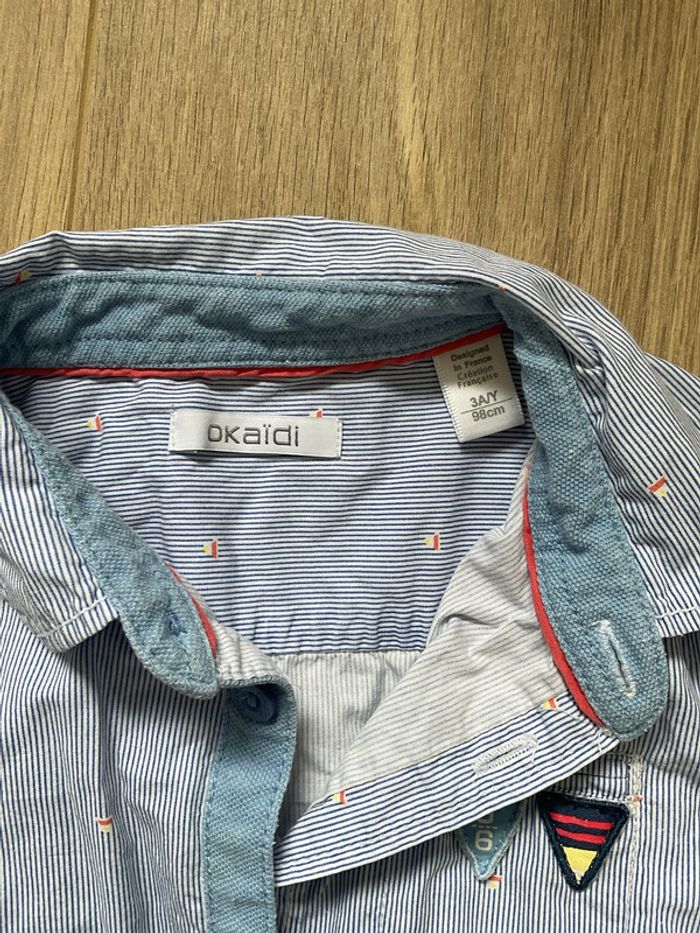 Chemise bleu 3 ans - photo numéro 2