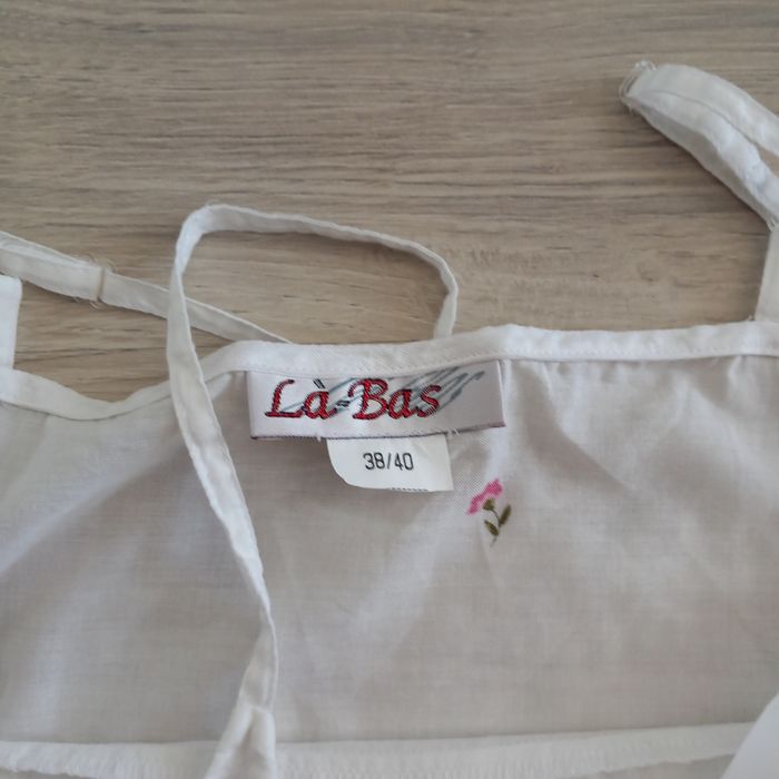 Robe femme à bretelles blanc à motifs Là-Bas taille 38 - photo numéro 5