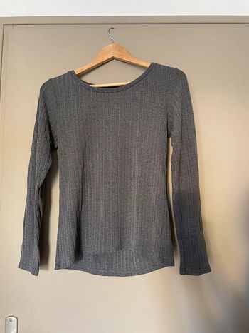 T-shirt à manches longues gris