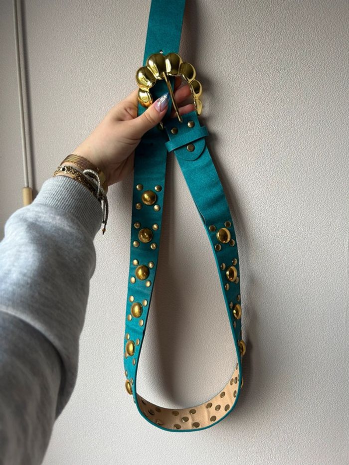 Ceinture bleu canard - photo numéro 4