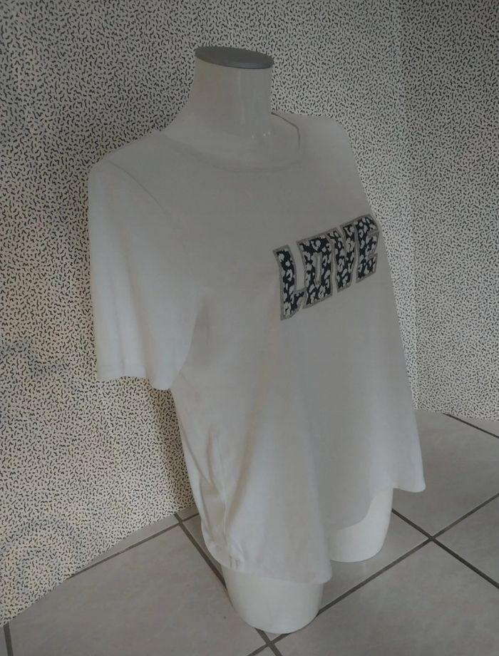 T-shirt blanc Camaïeu "LOVE" - photo numéro 6