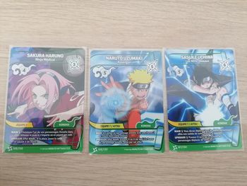 Lot de 3 cartes rares naruto mythos édition 1
