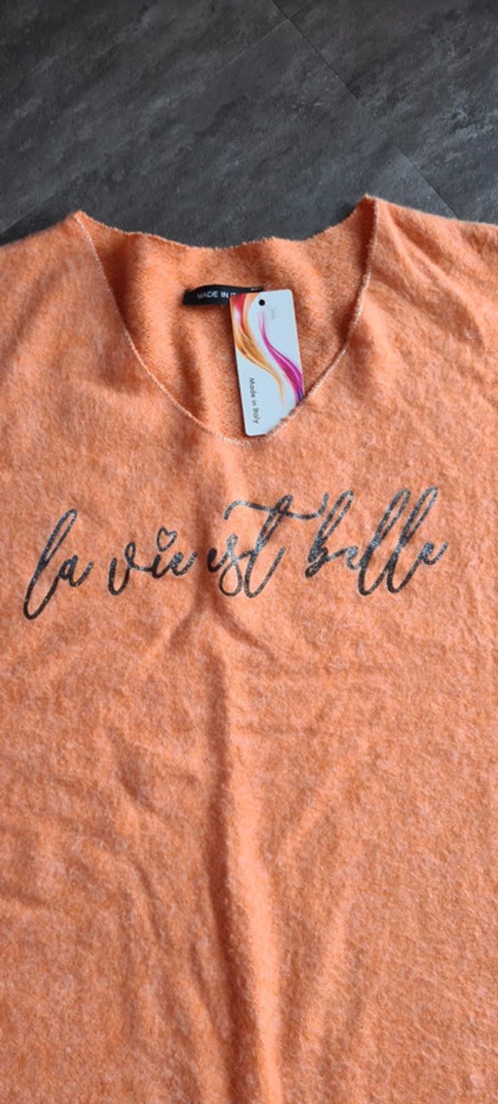 Pull léger la vie est belle - photo numéro 2