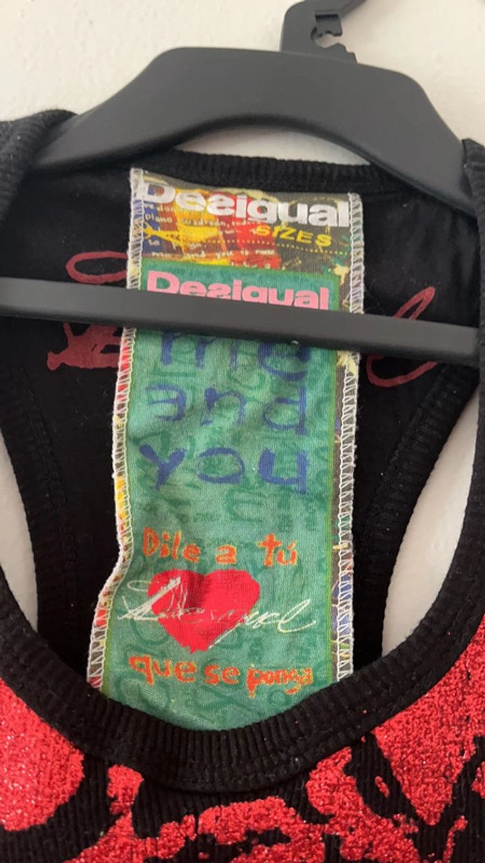 Magnifique débardeur Desigual emmanchures américaines 36 - photo numéro 3