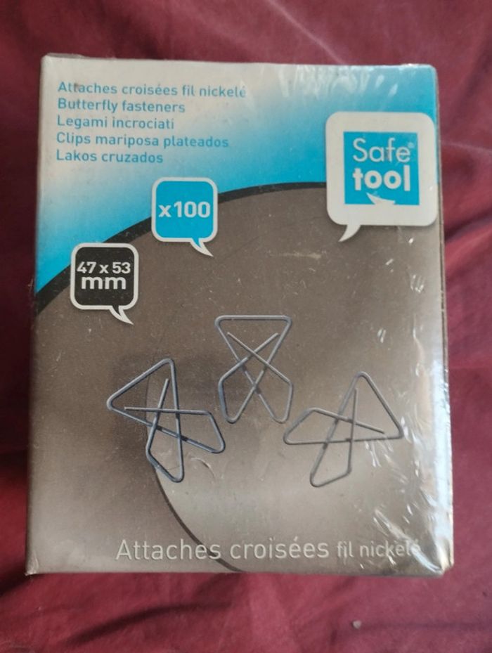 Lot de 100 attaches croisés