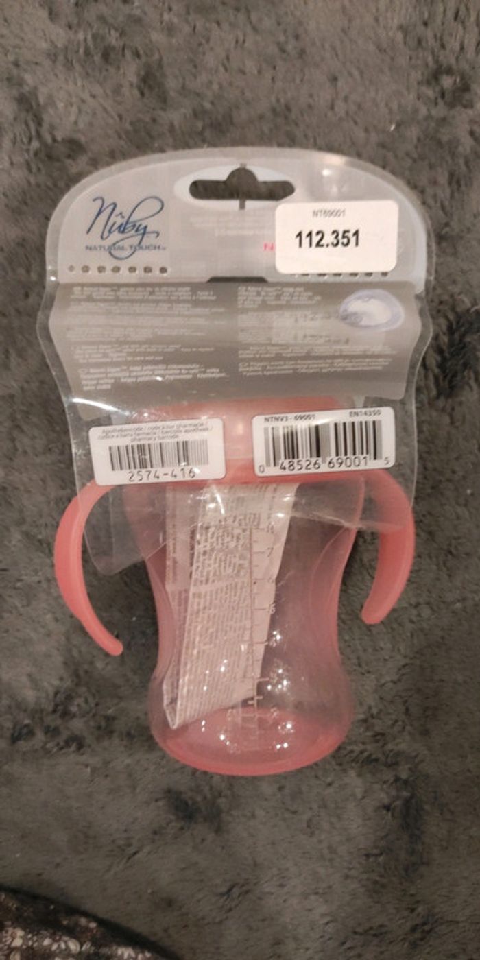 Verre/tasse à boire 6m+ 240ml Nûby, neuf - photo numéro 2