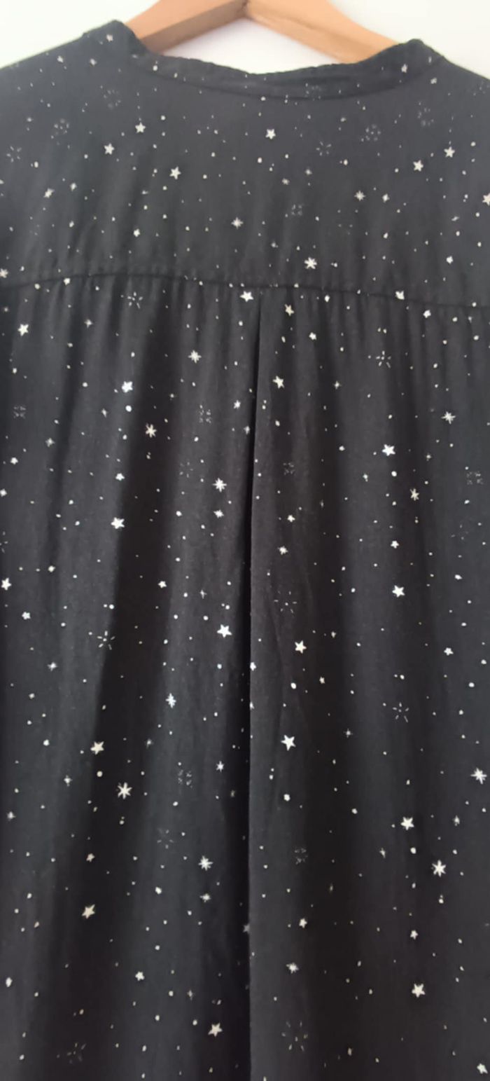 T-shirt imprimé "étoiles" noir et blanc "Tissaia Basics" Taille 44 - photo numéro 8