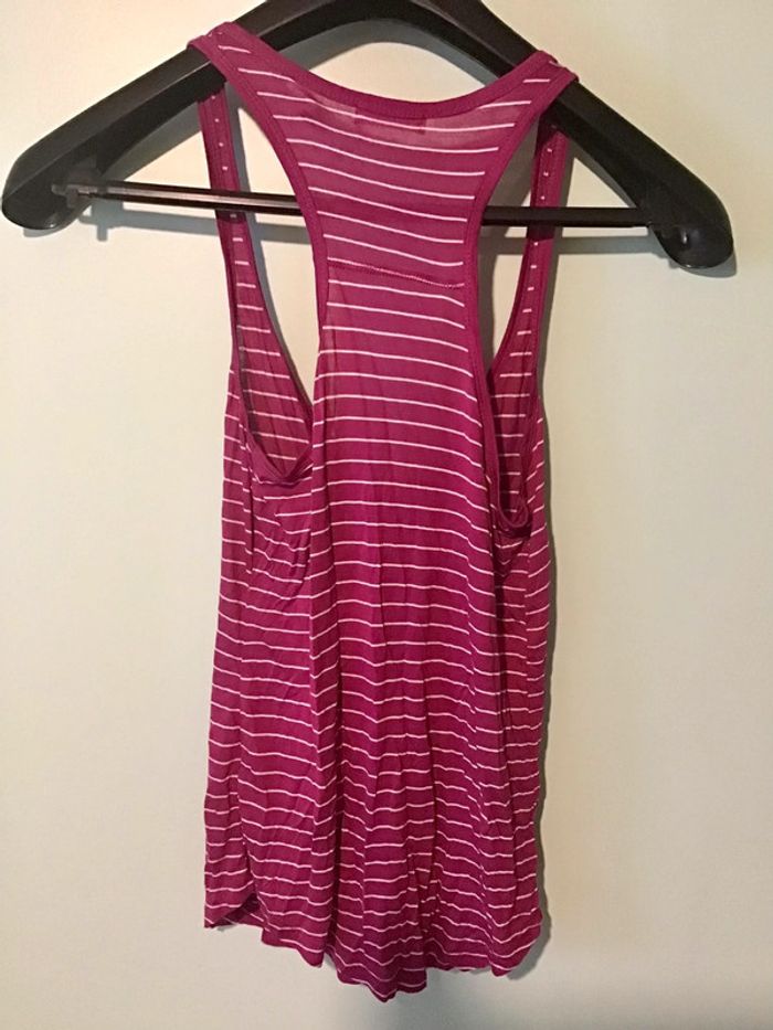 Débardeur taille S violet blanc - photo numéro 3