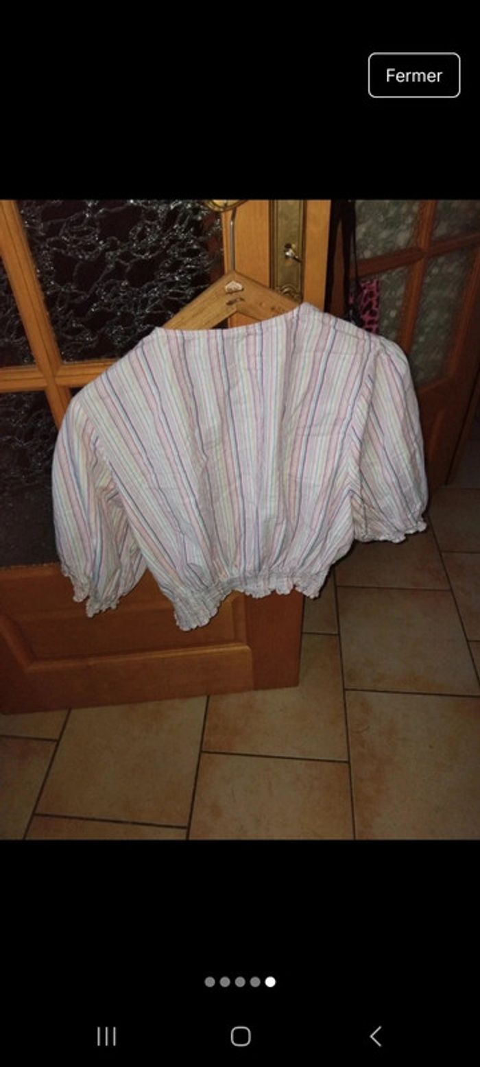 Blouse fluide à rayures - photo numéro 5
