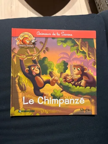 Livre pour enfants altaya le chimpanzé