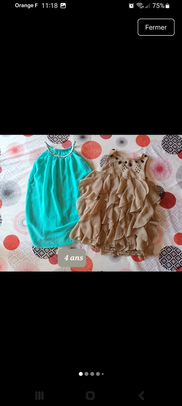 Lot 2 robes chic taille 4 ans - photo numéro 1