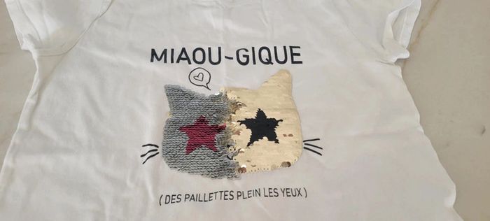 Tee shirt manches courtes La Halle Sequins - photo numéro 3