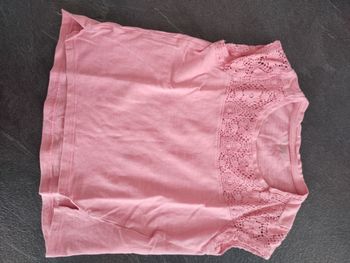 Tee shirt rose 3 ans vert baudet