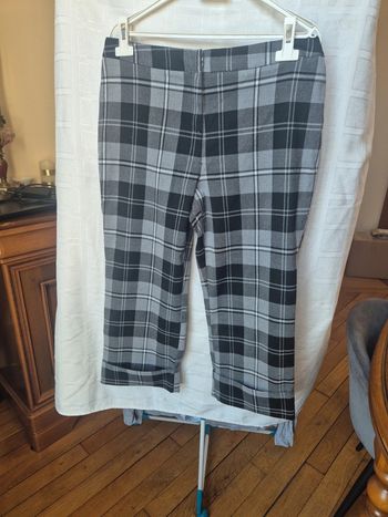 pantalon à carreaux taille 44