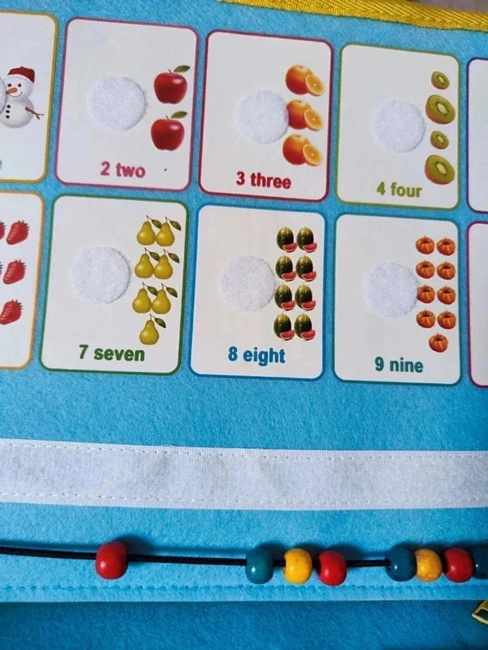 Livre éducatif en feutrine apprentissage - photo numéro 17