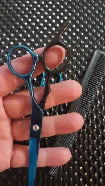 Ciseaux de coiffure professionnels en acier + peigne gratuite 