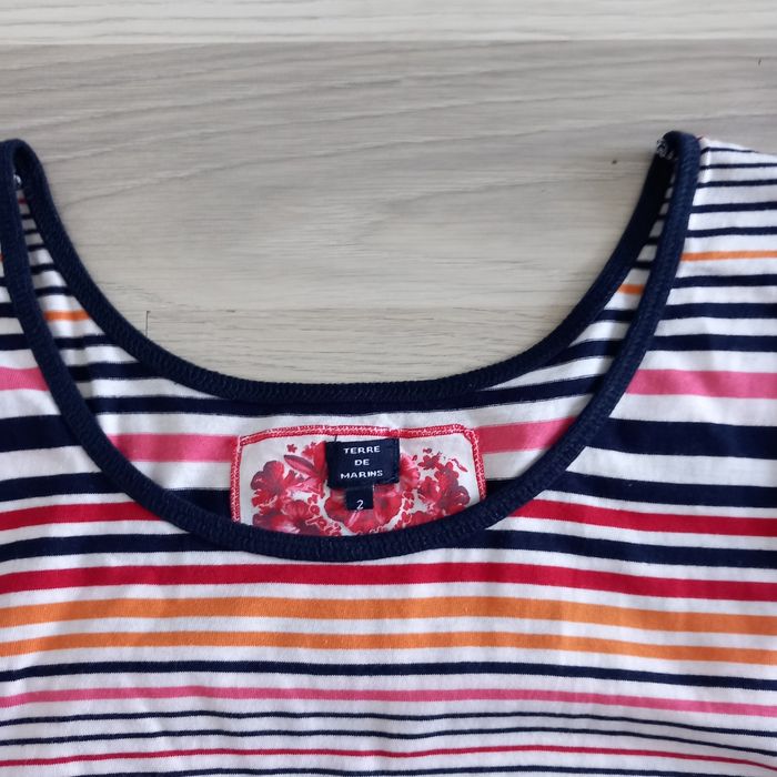 Ensemble chemisier + robe imprimé Terre de Marins taille M - photo numéro 7