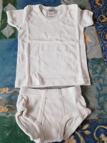 Lot maillot de corps + slip - 4 ans