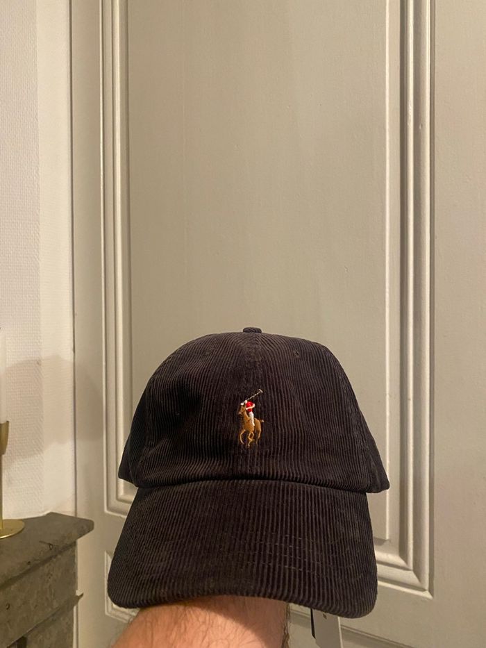 Casquette Ralph Lauren en velours côtelé