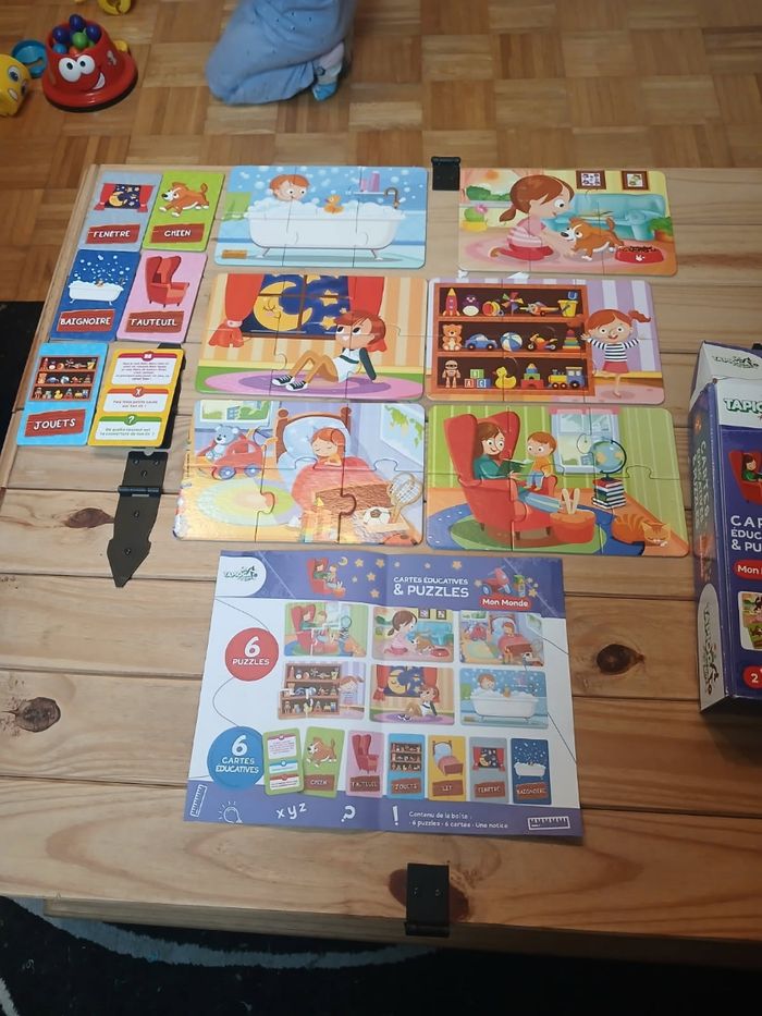Cartes éducatives et puzzle - photo numéro 3