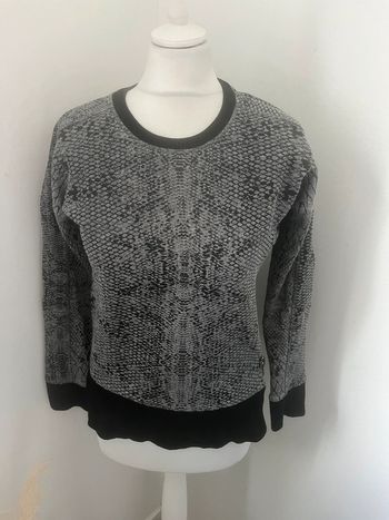 Sweat gris motif léopard the Kooples S