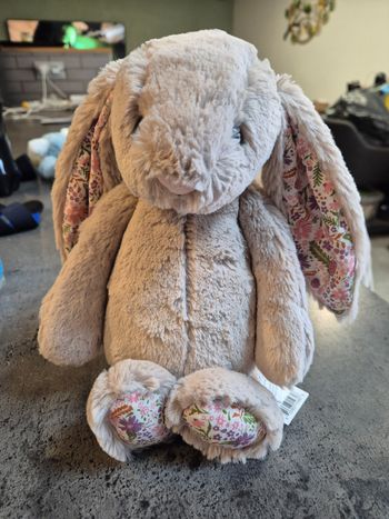 Peluche jellycat bunny pétales moyen neuf