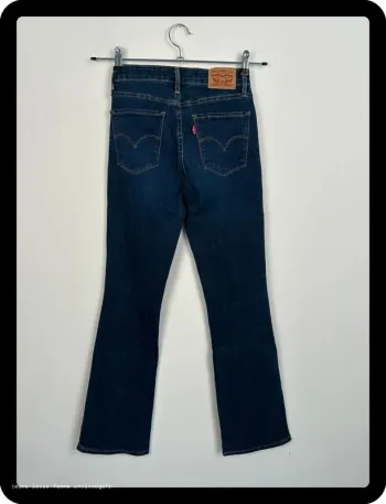 Jean Levi's Femme 725 High Rise Bootcut Marine | W25 L30 FR36 | Très Bon État | BP84