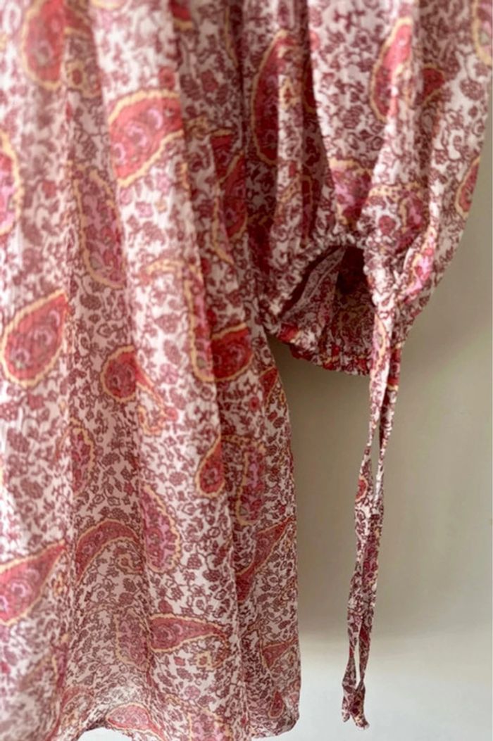 👗🌻 magnifique robe d’été légère à motif- taille L - neuf sans étiquette -Mango - photo numéro 9