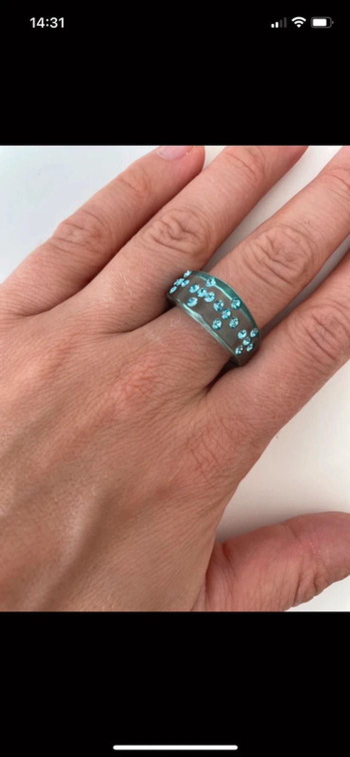 Bague bleu femme - photo numéro 15