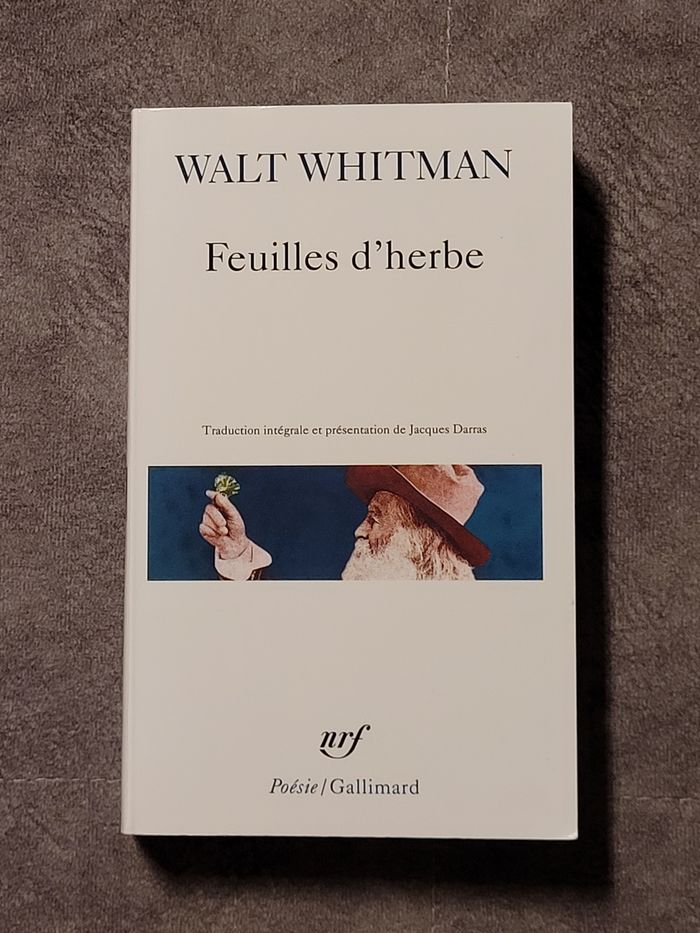 Feuilles d'herbe Walt Whitman, Jacques Darras