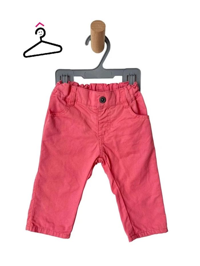 Pantalon léger rose, 100% coton - Nano & Nanette 6 mois (67cm)